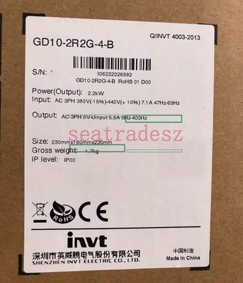 One New Invt frequency converter GD10-2R2G-4-B 2.2KW 380V Inverter