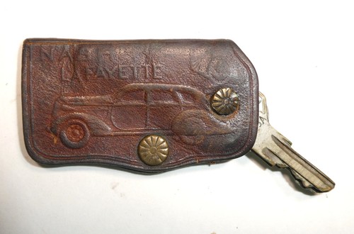 VTG Nash Lafayette Ballard Motor Co Leather Key Fob Holder Salt Lake City Utah
