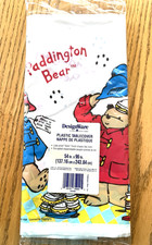 Vintage PADDINGTON BEAR Plastic  TABLECOVER  1998 54" x 96" by DesignWare   NEW!