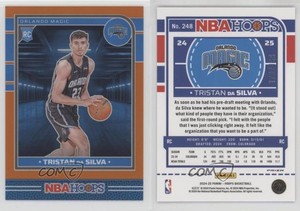 2024 NBA Hoops Rookies Premium Orange Prizm /199 Tristan da Silva #248 Rookie RC
