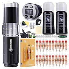 Dragonhawk Wireless Tattoo Gun Kit, Rotary Machine Small, Kit
