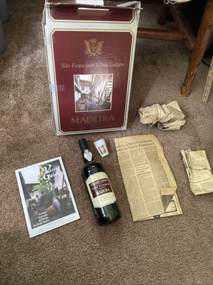 Madeira: Gift Box Set Sao Francisco Wine Lodges 1984 Visitors Guide, Tasting Cup