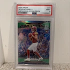 Jayden Daniels RC PSA 9 2024 Prizm Fireworks Green Rookie #24 Commanders