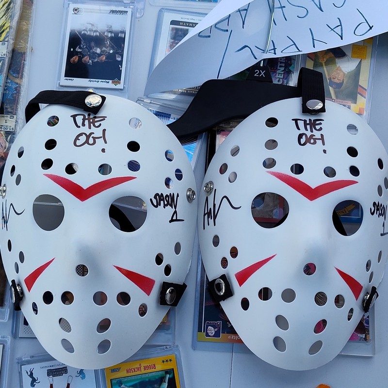Ari Lehman Signed Jason Hockey Mask BECKETT Witness COA ( 1 MASK)