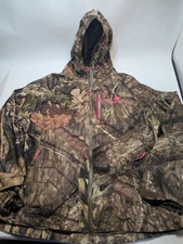 Mossy Oak Hunting Camo Zip Jacket Women’s 2XL  Zip Pink Woodland Womens