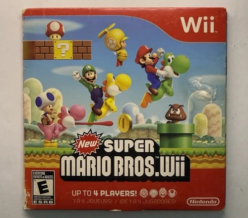 New Super Mario Bros. Wii Nintendo Wii - With Sleeve - Tested