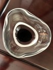 ANTIQUE FLYGSFORS COQUILLE ART GLASS VASE -SIGNED  — photo 5