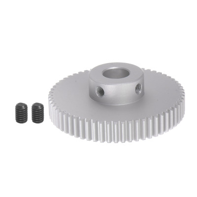 Step Spur Gear 12mm Inner Hole Pinion Gear 60T Mod 1 Aluminum Alloy Motor Gear
