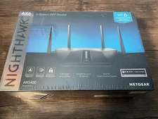 NETGEAR NIGHTHAWK AX6 WIRELESS WI-FI 6 STREAM ROUTER,RAX50-100NAS - NEW SEALED