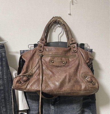 BALENCIAGA 2-way City bag in brown Authentic - Main Image