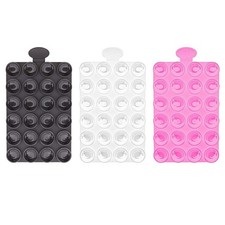 3-Pcs Double-Sided Suction Phone Mount, Sticky Grip Multiple colors