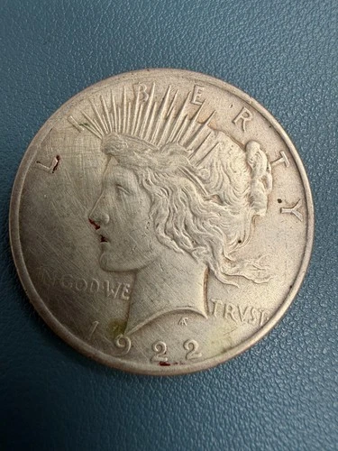 1922 $1 Peace Silver Dollar Choice AU About Uncirculated Better Date Us Coin