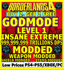 🔥BORDERLANDS 4✨WEAPONS MODDED LEVEL 1 ONE GEAR MODDED ✴️ GODMODE ✅PC-PS-XBOX✨
