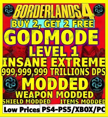  BORDERLANDS 4 WEAPONS & GEAR, ITEMS MODDED   GODMODE  PC-PS-XBOX MAX