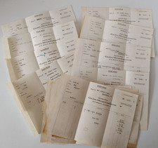 Antique 1918 Automobile Parts Invoices Maxwell Car Richmond Virginia Lot Of 33