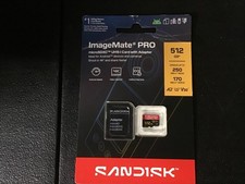scandisk ImageMate PRO 512GB microSDXC card with Adapter