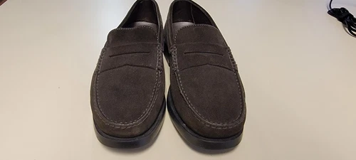 TOD’S MOCASSINO TOD'S uomo scamosciato marrone penny taglia US 8