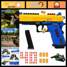 Automatic Shell Ejecting Toy Blaster Gun, Fun Pistol Model Set for Kids