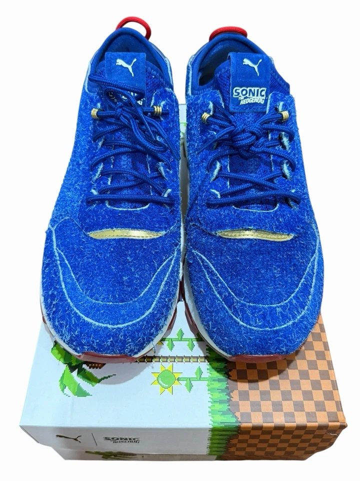 Pre-Owned 2018 Sega Sonic The Hedgehog X Puma RS-0 SONIC Men’s Size 9 368276 01 - Image 3 of 4