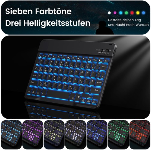 INFILAND Keyboard Case für Samsung Galaxy Tab A9 Plus 11 2023 Modell (SM - Bild 11 von 24