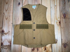 Vintage 70s NWOT Newco Hunting Vest / Tan Canvas Shooting Utility Waistcoat