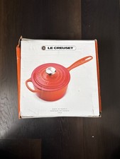 Le Creuset Signature Iron Handle Saucepan 16cm 1.5L Cerise NEW