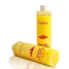 Tgideas Sulfur Soap Body Wash Shampoo - Deep Cleansing for Balancing Skin - Gent