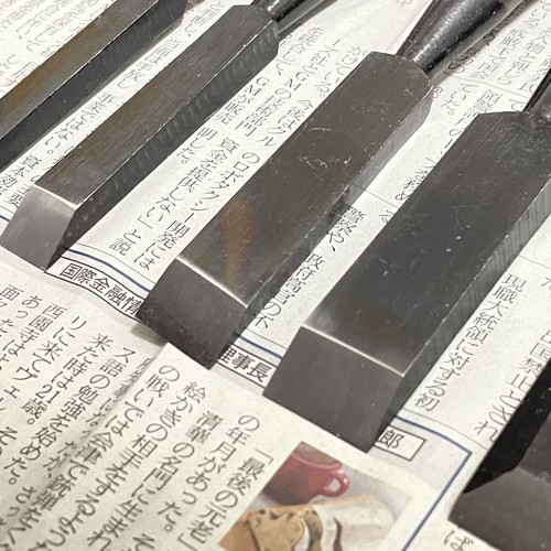 Japanese Vintage Chisel Nomi 5 set limited edition Wood Working Tools carpenter - Picture 9 of 24