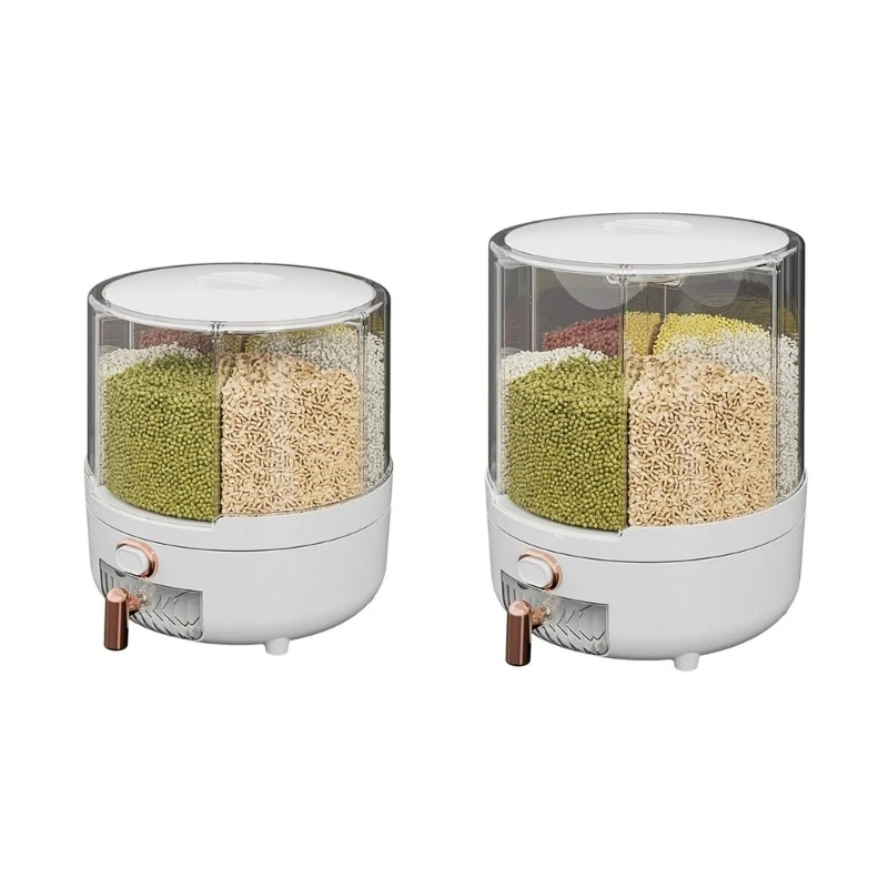Grain Storage Box for Fridge Cupboard Large Capacity Detachable Lid Storage Can