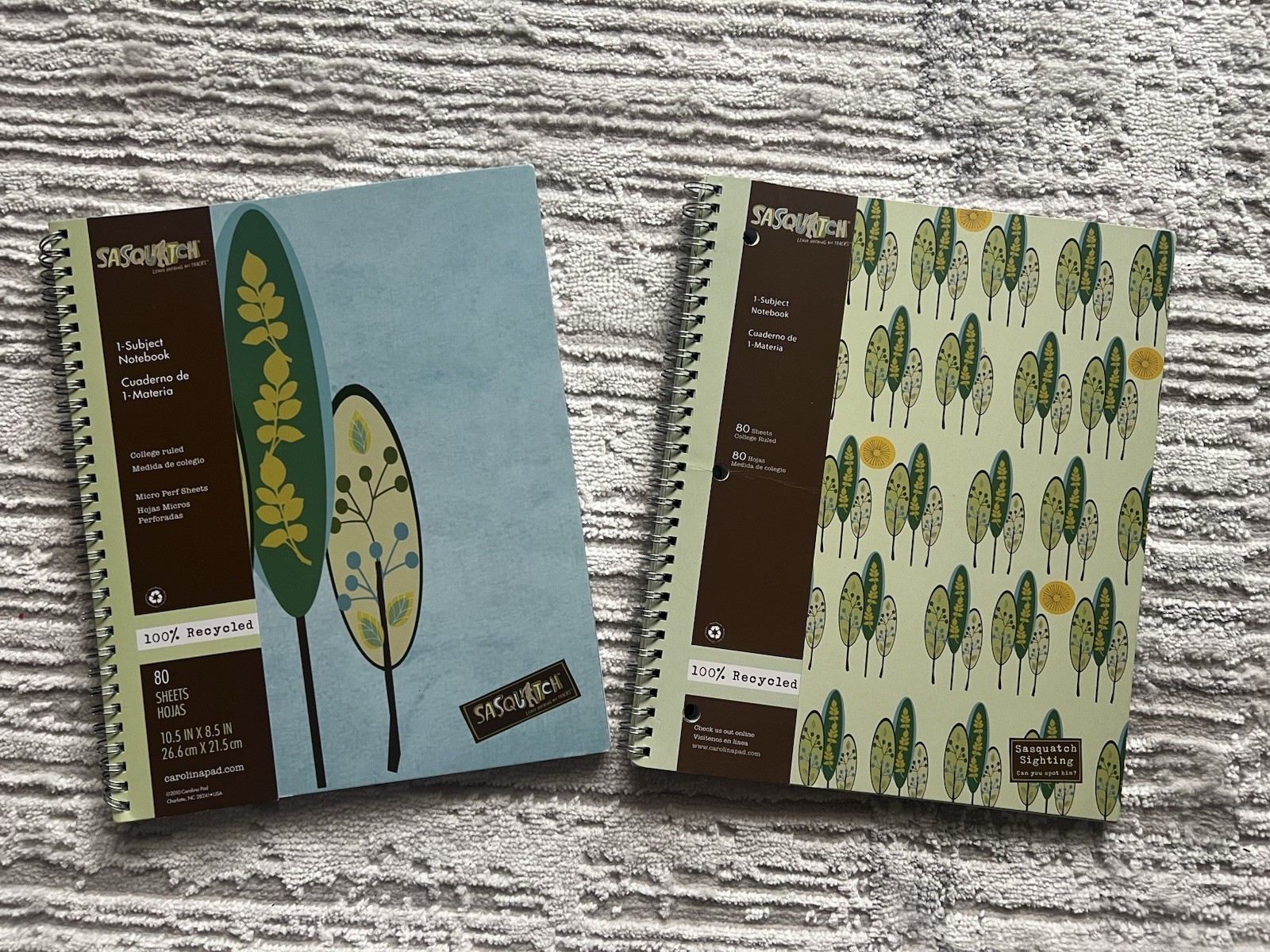 Carolina Pad Sasquatch Notebooks Lot Of 2 RARE!!!