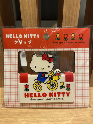 Sanrio Hello Kitty Large Clip Showa Retro Tricycle New Sealed Japan