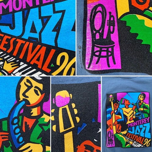 Camiseta De Colección Monterey Jazz Festival 96 Años 90 Años 90 Hecha en EE. UU. Adulto L 42-44 - Imagen 8 de 12