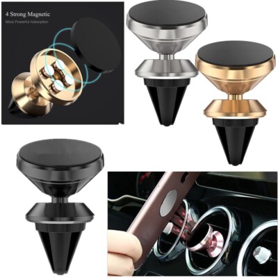 Universal 360 Degree Magnetic Car Mount Holder Air Vent For Cell Phones iPhone