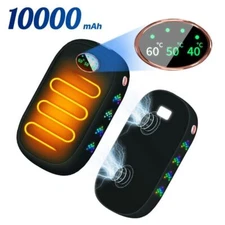 2PCS 10000mAh Hand Warmer USB Rechargeable Hand Heater Electric Pocket Warmer