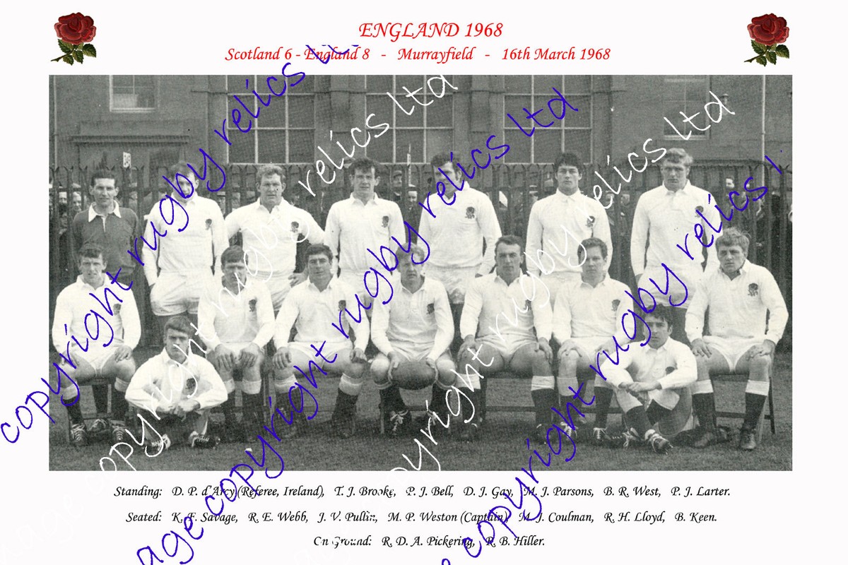 Photo Vintage 1968 – Un Moment Du Match France-Angleterre De Rugby à Paris, Le 24 Février