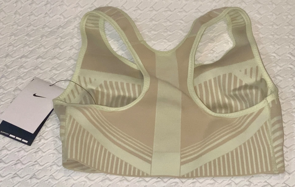 Sujetador deportivo NIKE Fe/Nom Flyknit alto impacto apenas voltio desnudo NUEVO para mujer S Foto 4 de 4