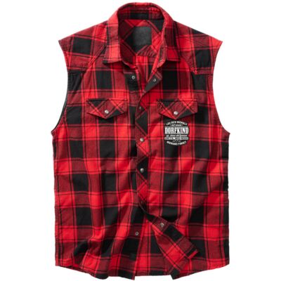 Holzfäller Hemd als Weste DORFKIND Redneck witzige Sprüche Bio Bauern Geschenk