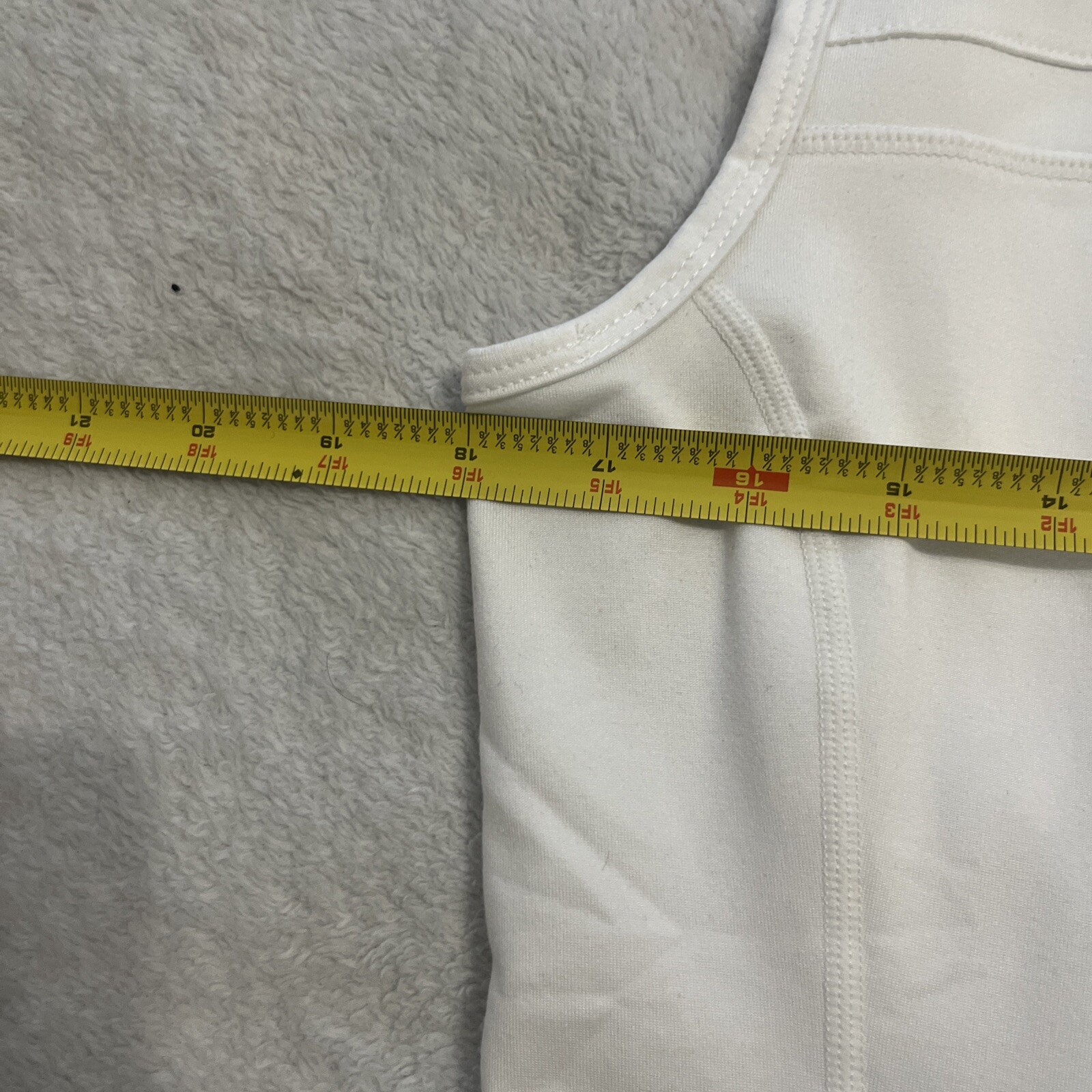 Fabletics Medium Vest White Full Zip Pockets Athl… - image 8