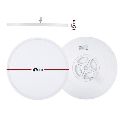 Leier Ceiling Light LED Round 46W Ultra-THIN 5CM Oyster Lamp Modern Cool/Warm - Picture 2 of 4