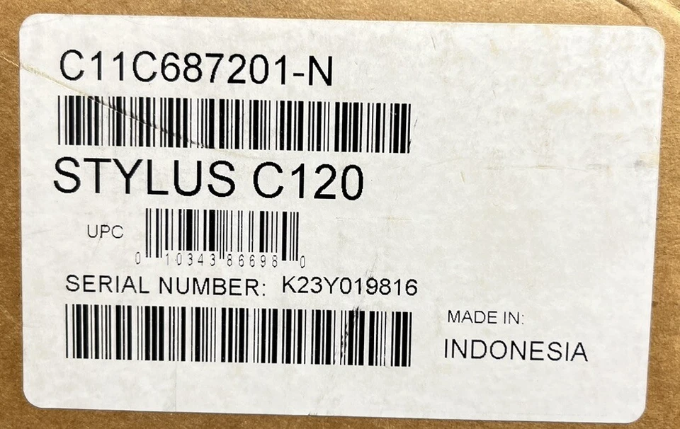 Epson Stylus C120 High Performance Inkjet Color Printer Brand New - Image 3 of 3