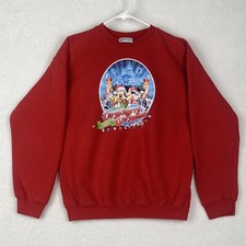 Disney Mickeys Very Merry Christmas Party Sweatshirt 2012 Extra Large Youth Red