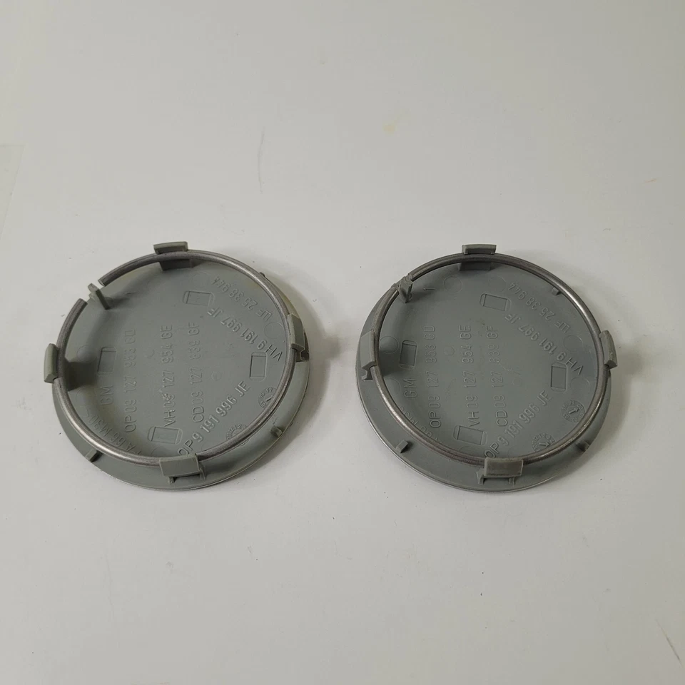 Juego de 2 tapas centrales de rueda negras para Cadillac GM 2005-2015 OEM ATS CTS DTS SRX STS Foto 4 de 4