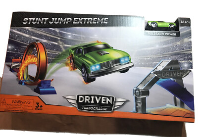 New DRIVEN by Battat Stunt Jump Extreme Racing Loop Turbocharge Toy