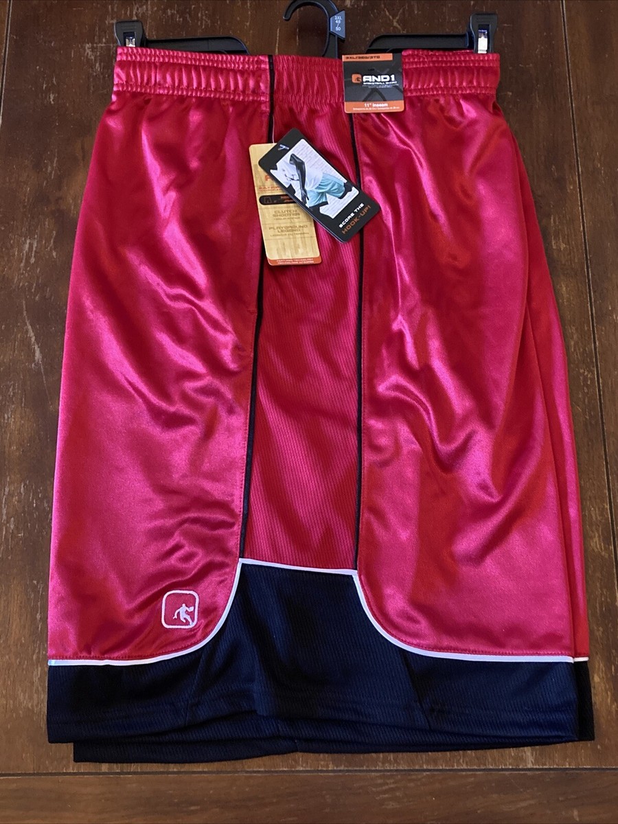 Shorts SIZE 3XL New And1 Mens Basketball Gym Workout Waist Red