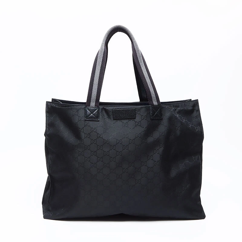 Sac fourre tout GUCCI GG Supreme en nylon noir WS12340