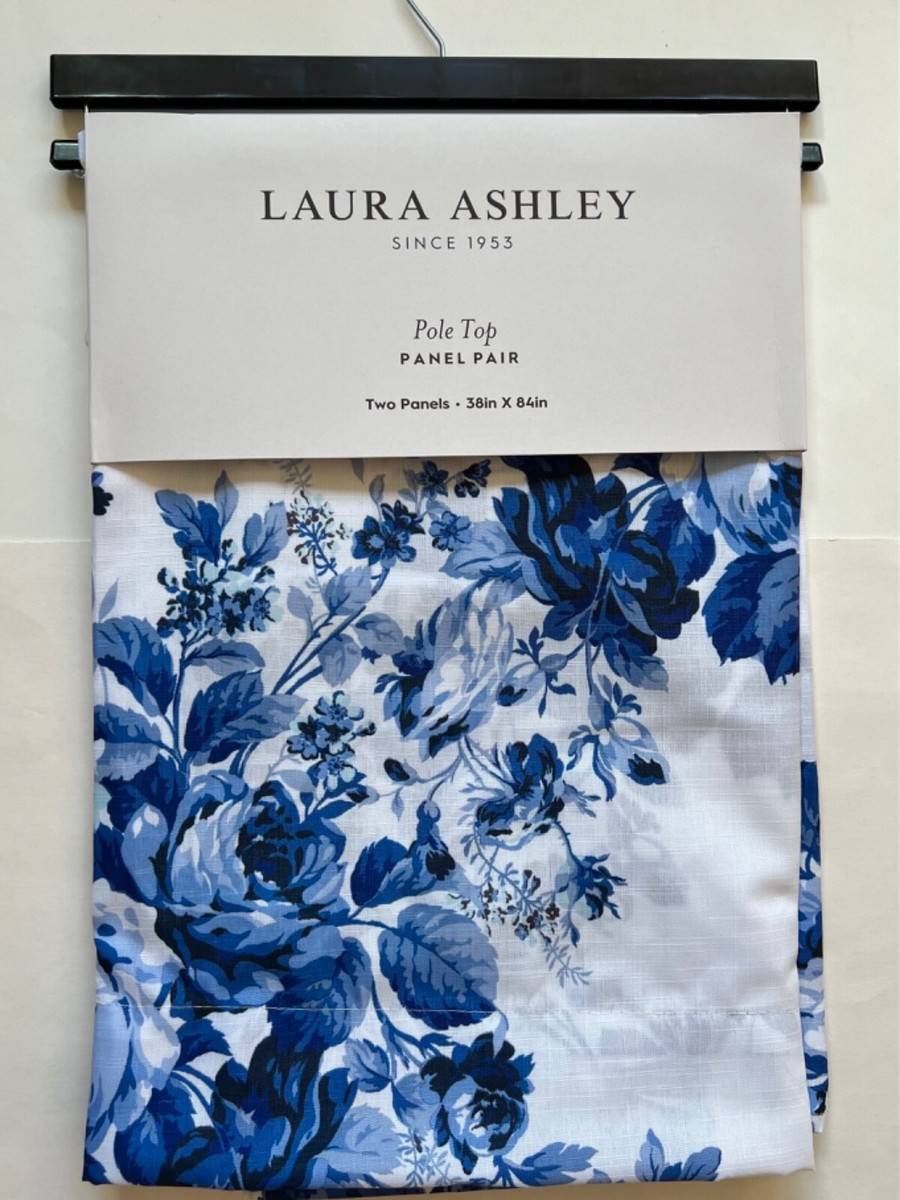 LAURA ASHLEY Window Curtain Panels in JOYCE or BLOSSOM DANCE