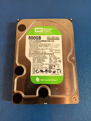 Western Digital  800GB WD8000AARS-00Y5B1 DCM: HARCNT2MBB WCAV5 
