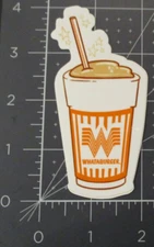 WHATABURGER texas burger Shake Cup Logo STICKER decal water bottle laptop G