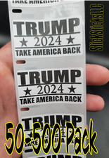 TRUMP 2024 TAKE AMERICA BACK Stickers 25-500 Pack politic decal donald election