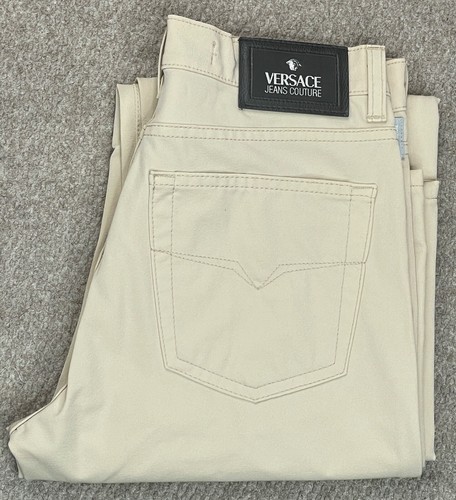 Pantalones informales Versace Jeans Couture Ittierre vintage para hombre 5 bolsillos talla 28x33 - Imagen 17 de 17
